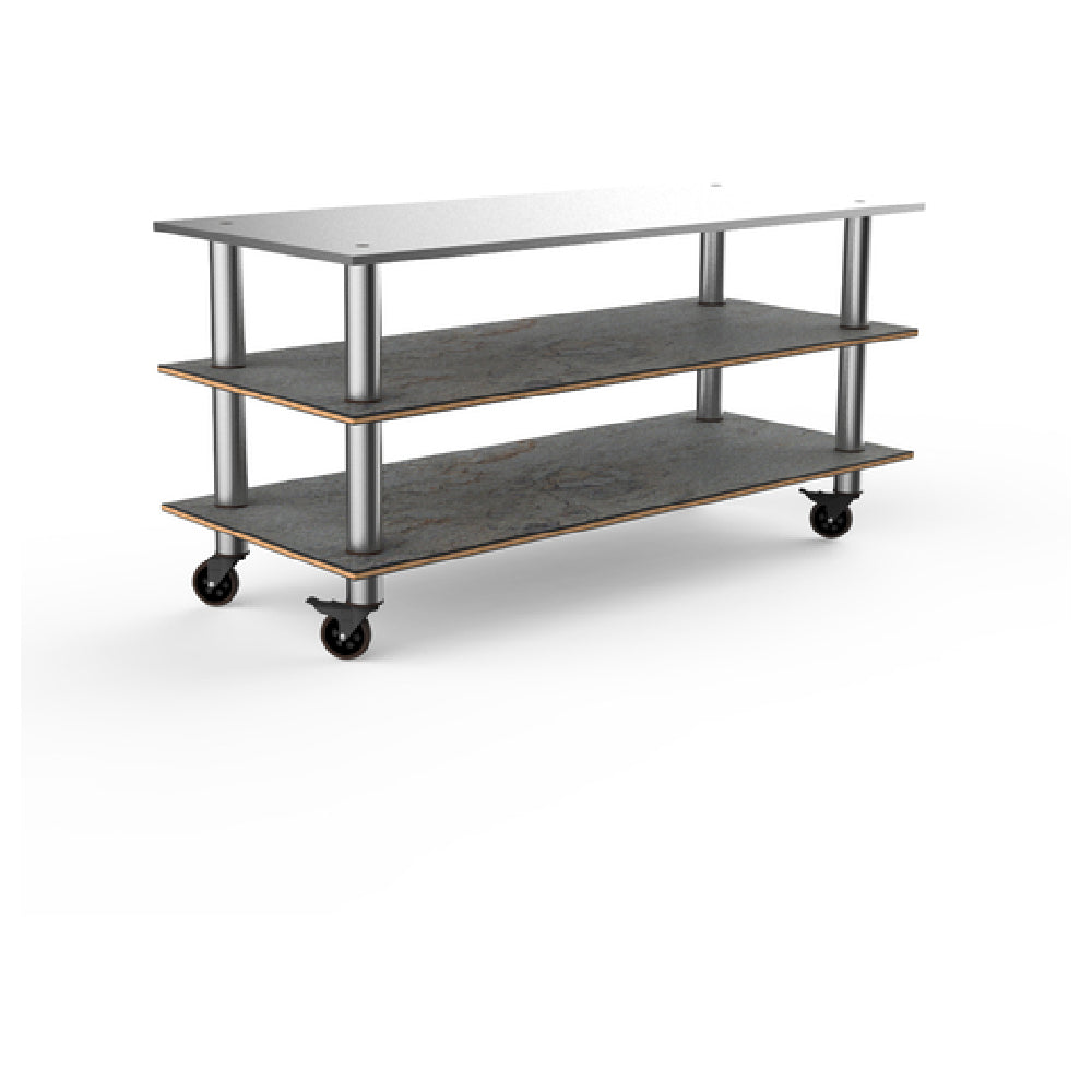 Steelite MGCMLA05GSXW Mogogo Buffet Solutions Modular Pro Station 3-tier 71" X 29-1/2" X 33"H