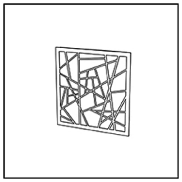 Bauscher Hepp VE-38040 - Venta® Metal Panel, With Cut-out Decor "BAMBOO" To Cover The Front Of The Buffet Table