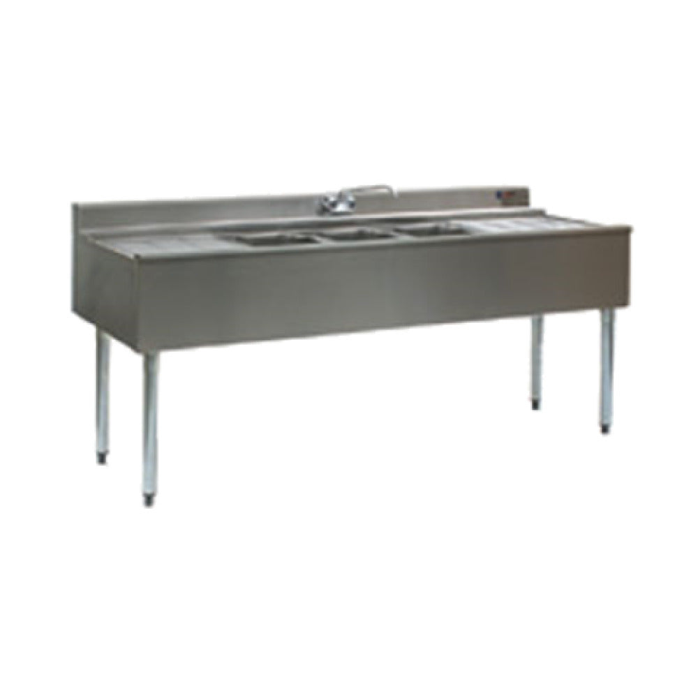 Eagle B5C-22-X 2200 Series Underbar Sink Unit Three Compartment 60"W X 24"D X 33-1/2"H