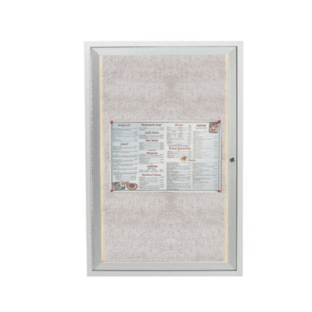 Aarco LODCC3624R Bulletin Board 24"W X 36"H Enclosed