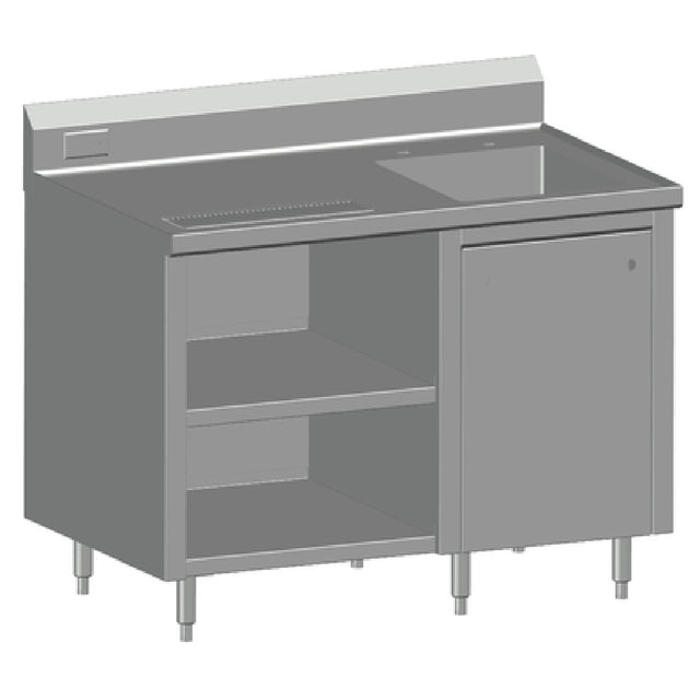 SPG BC-48R - Universal Stainless Beverage Counter, 48" Long, 30" Wide