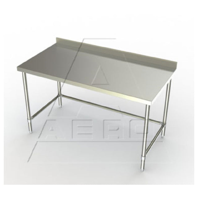 AERO Manufacturing 3TSSX-36120 Delux™ Work Table 120"W X 36"D X 37-3/4"H 16/304 Stainless Steel Top Reinforced With (4) Galvanized Steel Box Channels