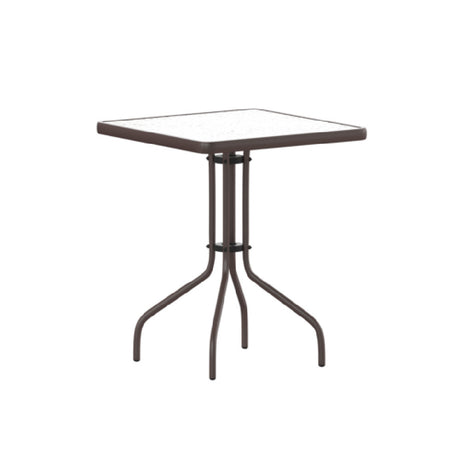 Flash Furniture TLH-073A-1-BZ-GG Barker Patio Table 23-1/2" X 23-1/2" X 28"H Square