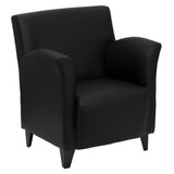 Flash Furniture ZB-ROMAN-BLACK-GG Hercules Roman Series Reception Chair Flared Arms