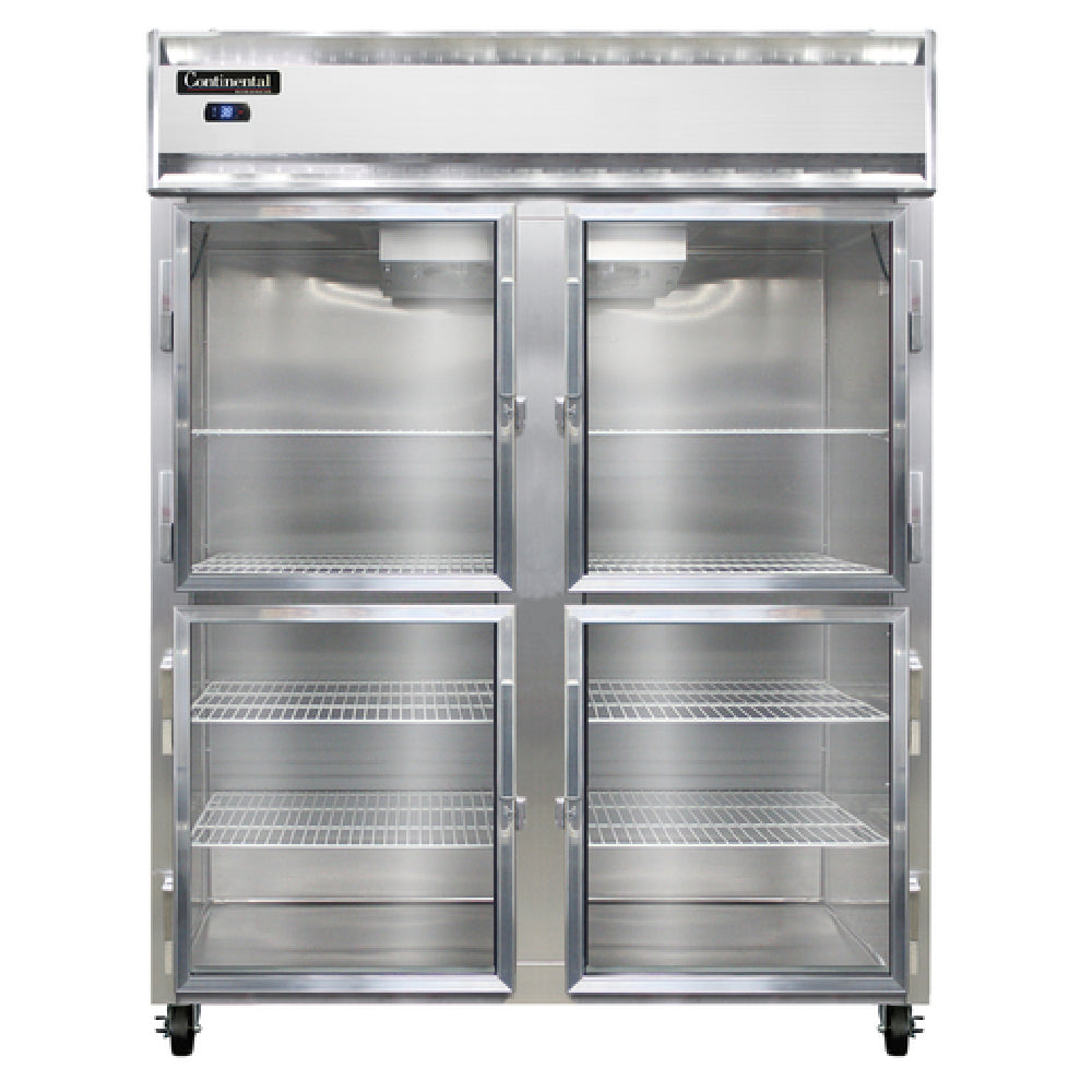 Continental Refrigerator 2RESNSSGDHD Extra-Wide Refrigerator Reach-in 57"W