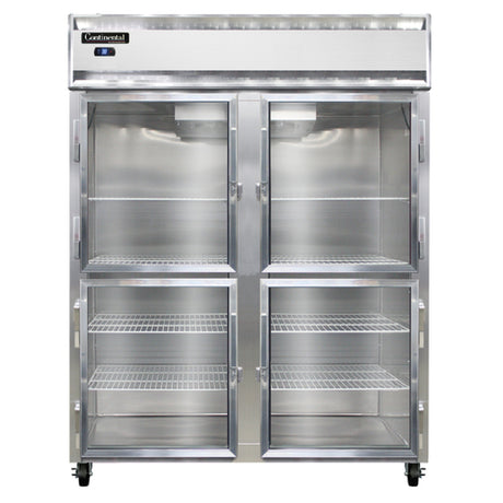 Continental Refrigerator 2RESNSSGDHD Extra-Wide Refrigerator Reach-in 57"W