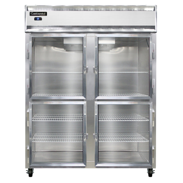 Continental Refrigerator 2RESNSSGDHD Extra-Wide Refrigerator Reach-in 57"W
