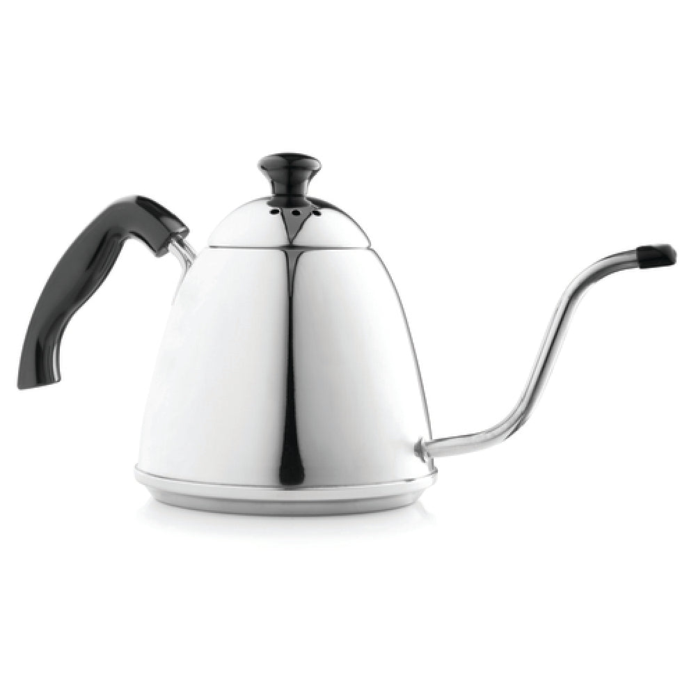 Harold Import Co. 43870 Fino Pour Over Tea Kettle 48 Oz. (1 Liter) Narrow Gooseneck Curve Spout