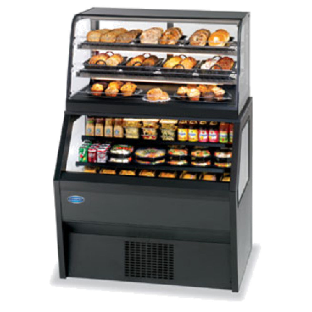 Federal Industries CD3628SS/RSS3SC Specialty Display Hybrid Merchandiser Refrigerated Self-Serve Bottom With Non-Refrigerated Self-Service Top