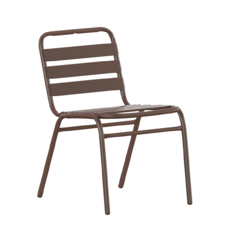 Flash Furniture TLH-015C-BZ-GG Lila Patio Stacking Chair 352 Lb. Weight Capacity