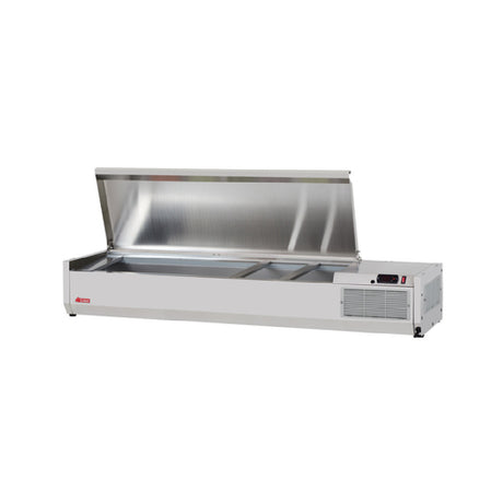 Turbo Air CTST-1500-13-N E-Line Countertop Salad Table 59"L Side Mounted Self-contained Refrigeration