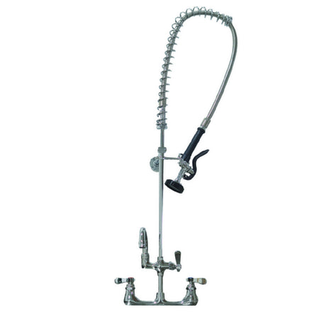 Hubert 138420 - Kratos Pre-Rinse Faucet With 8" Centers & 8" Add-On Faucet, Wall-mount