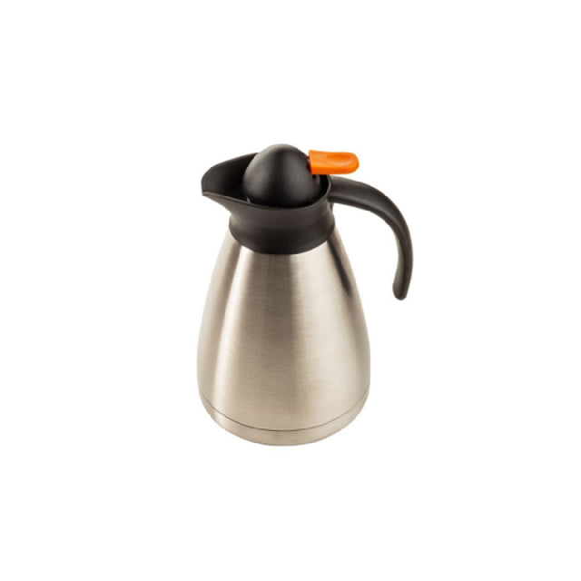 Tablecraft 12798 Decaf Lid 3.75" X 2.625" X 2" Orange Thumb Press