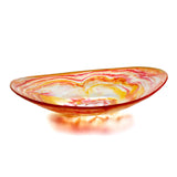 Bon Chef 59020-SCARLET Shallow Oval Resin Bowl 17.25" X 11" X 3.75" Lead Free