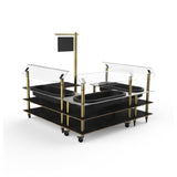 Steelite MGCMLB03MBXW Mogogo Buffet Solutions Modular Chilled Salad Station 3-tier