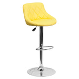 Flash Furniture CH-82028A-YEL-GG Swivel Bar Stool Adjustable Height Contemporary Style