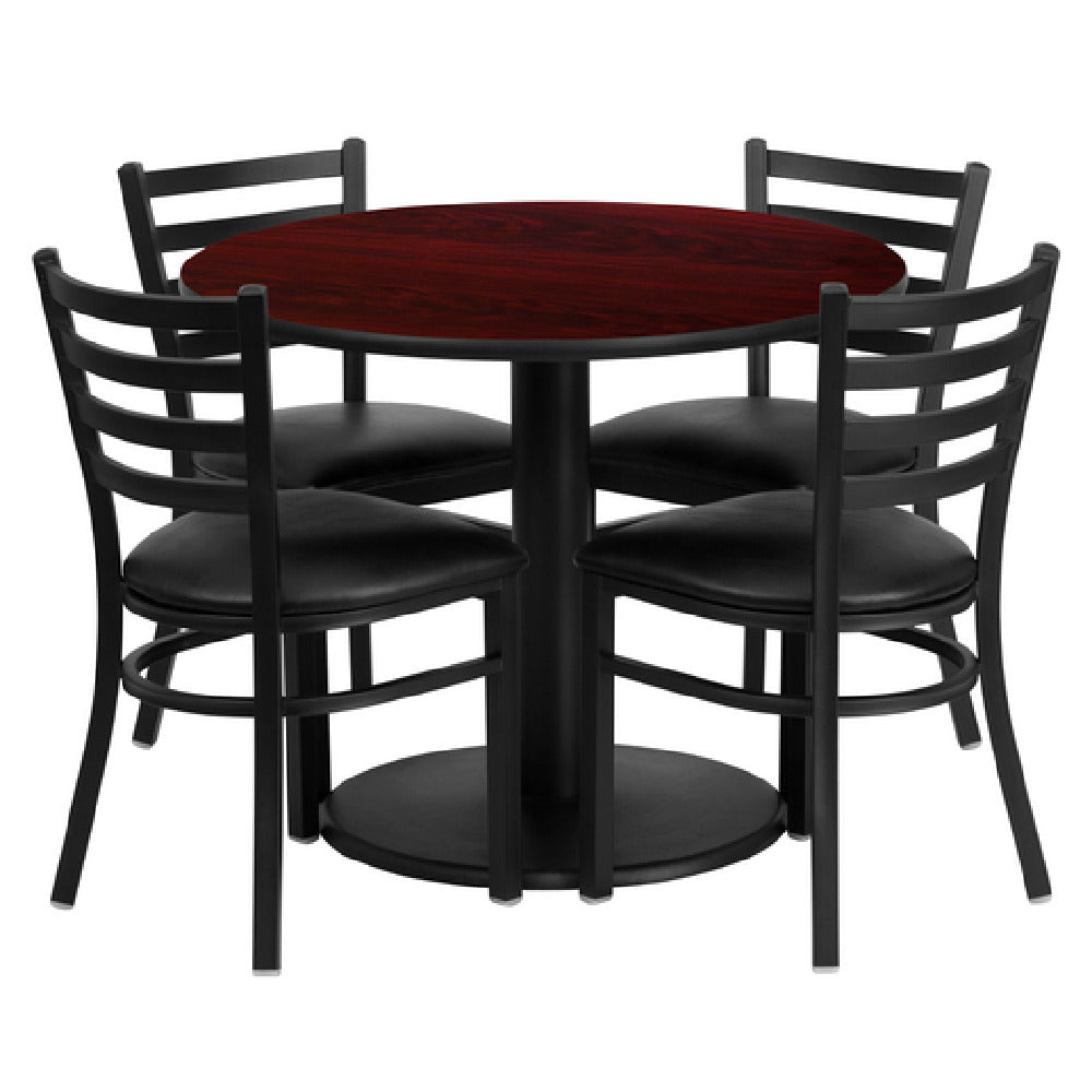 Flash Furniture RSRB1030-GG Table And Chair Set Includes (1) 36" Dia. X 30"H Table