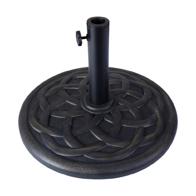 Flash Furniture GM-UB19-BRNZ-GG Kona Umbrella Base 19-1/4" Dia. Powder Coated Steel Post