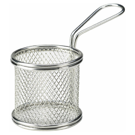 Steelite GWSVBR09 Serving Fry Basket 6-3/4"L X 3-5/8"W X 5-5/8"H Round