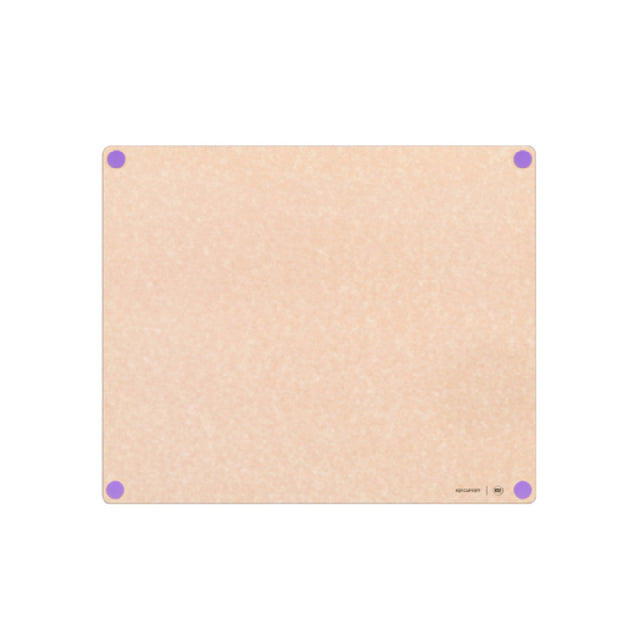 Epicurean 622-23190114 Epicurean HACCP Non-Slip Cutting Board 23" X 19" X 3/8" In Natural With Purple Allergy Feet
