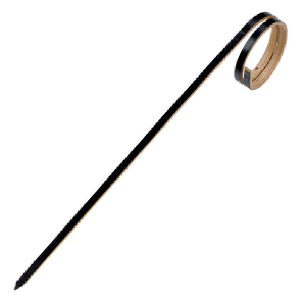 PacknWood 209BBJOYO12 - Joyo Rond Skewer, 4.8", With Black Side Twist
