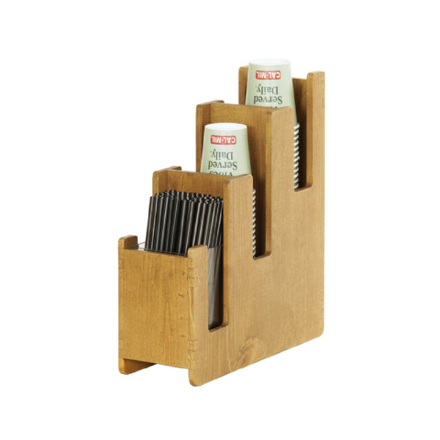Cal Mil 23187-99 Madera Cup Holder 3 Tier 5"W X 16"D X 12"H