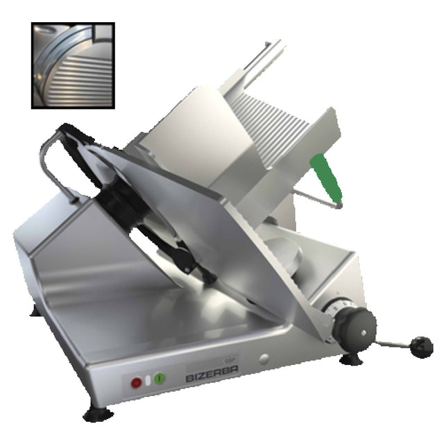 Bizerba GSP H I 150-GCB Manual Heavy Duty Illuminated Safety Slicer 13" Grooved Cheese Blade