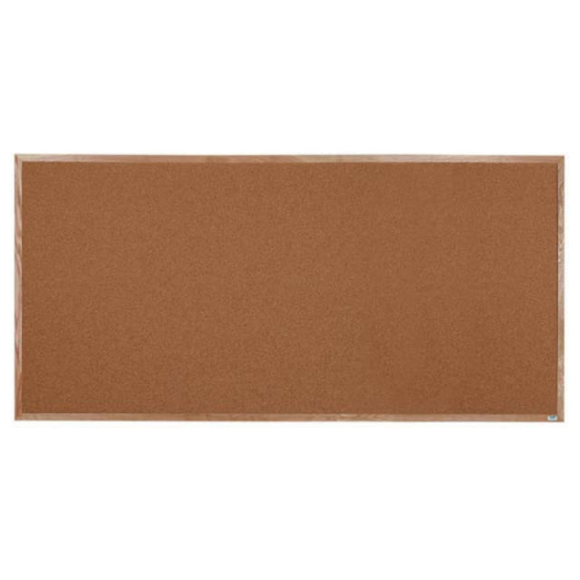 Aarco OB4896 Bulletin Board 96"W X 48"H Natural Pebble Grain Cork