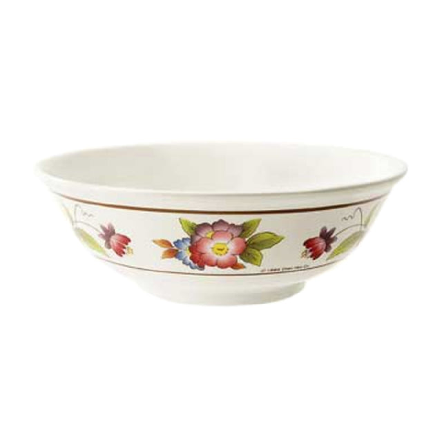 GET Enterprises M-812-TR Tea Rose™ Bowl 1.6 Qt. (1.6 Qt. Rim Full) 8-3/4" Dia. X 2-3/4"H