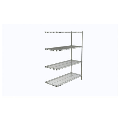 Metro AN356C Super Erecta® Add-On Shelving Unit 48"W X 18"D X 63"H (4) Wire Shelves