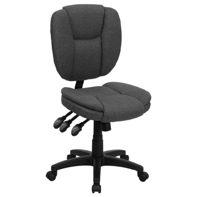 Flash Furniture GO-930F-GY-GG Ergonomic Swivel Task Chair 35" To 41" Adjustable Height