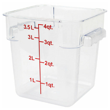 Thunder Group PLSFT004PC Food Storage Container 4 Quart Square