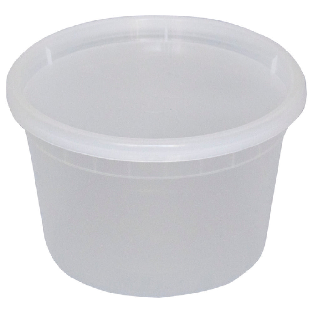 International Tableware TG-PC-16 Soup/Deli Container With Lid Plastic Clear