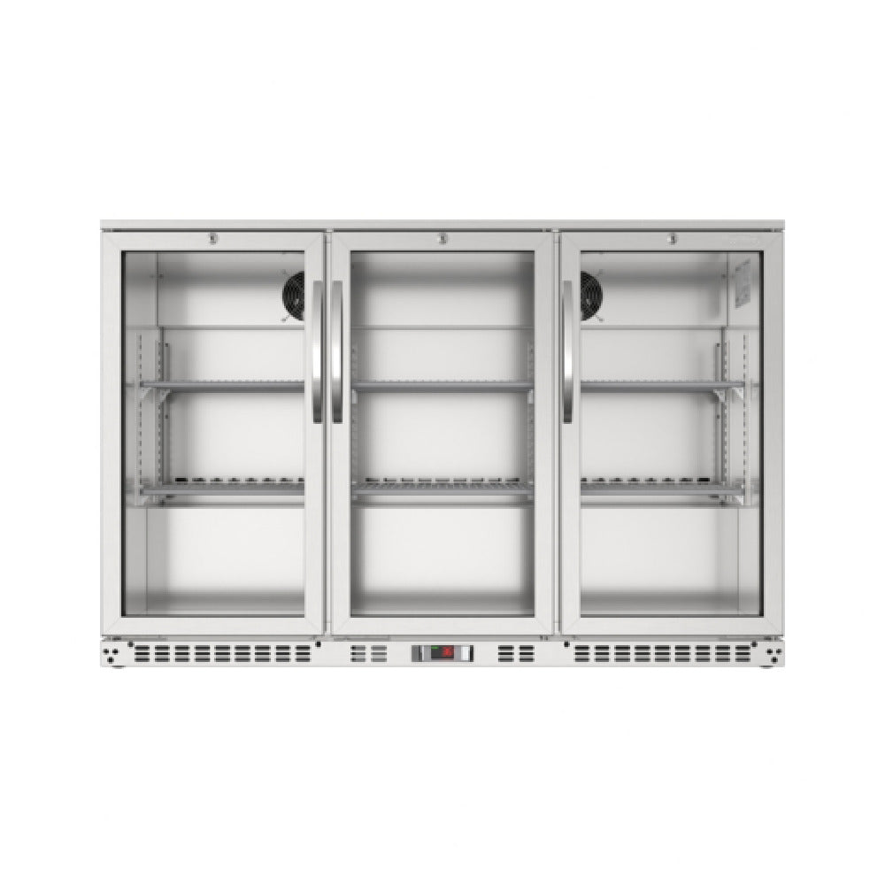 Koolmore BC-3DSW-SS - Back Bar Refrigerator, Three-section, 53-1/10"W X 20-4/5"D X 35-1/5"H