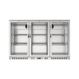 Koolmore BC-3DSW-SS - Back Bar Refrigerator, Three-section, 53-1/10"W X 20-4/5"D X 35-1/5"H