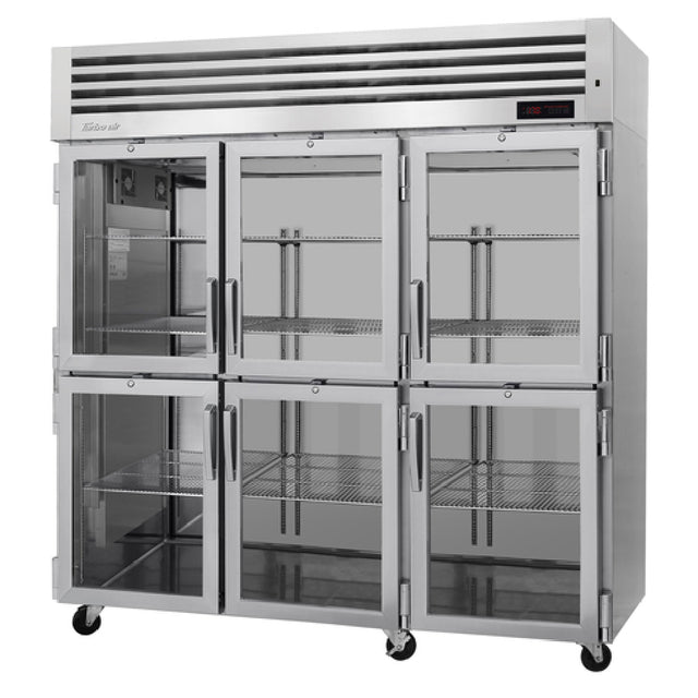 Turbo Air PRO-77-6H-G PRO Series Heated Cabinet Reach-in Three-section