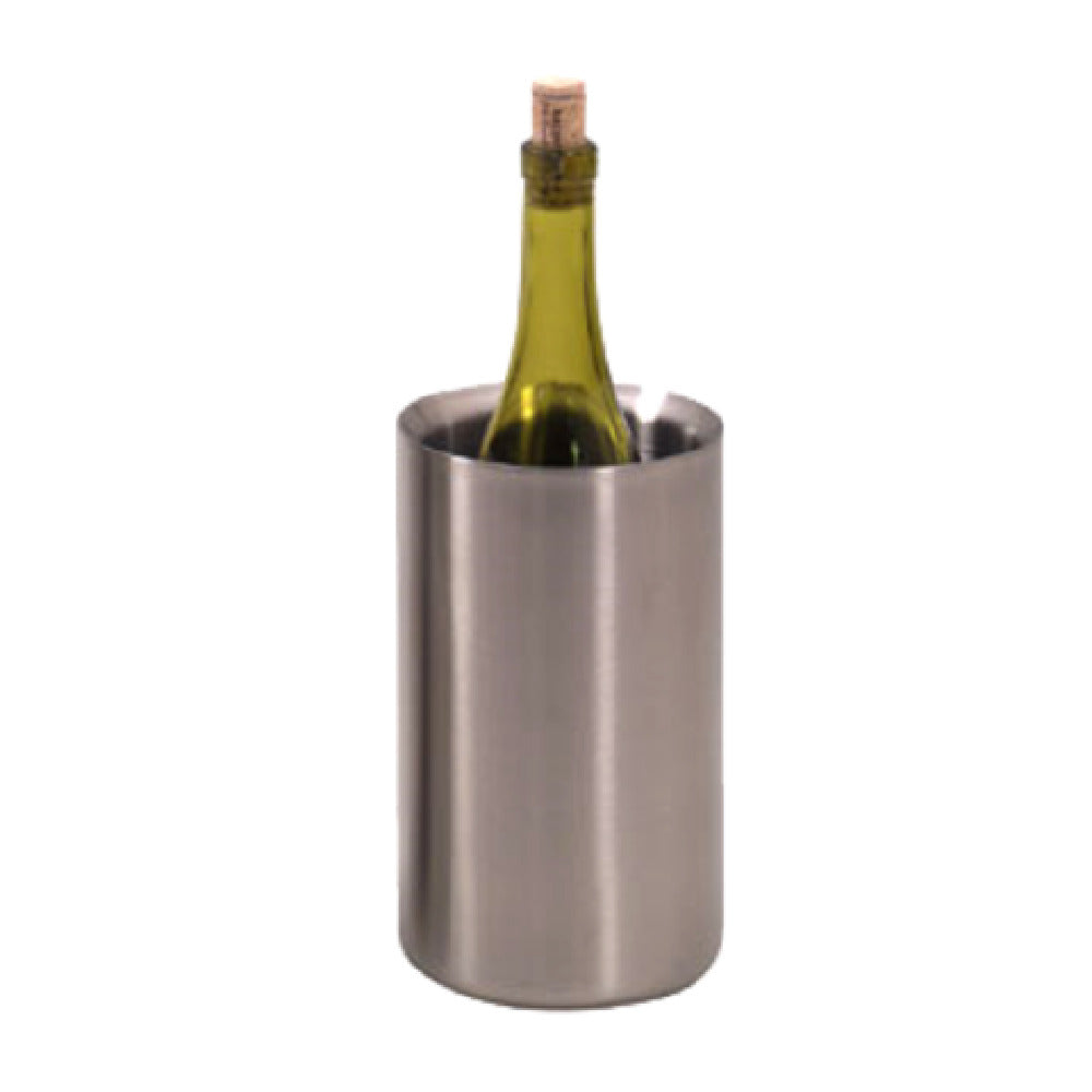 American Metalcraft SWC48 Wine Cooler 4-3/4" Dia. X 7-5/8"H Satin Finish Stainless Steel With Double Wall Insulation