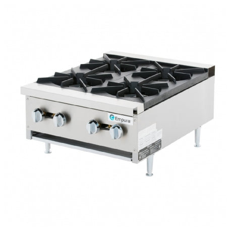 Empura Equipment EMHP4-HD Empura Stainless Steel Heavy Duty Gas Hot Plate With 4 Burners