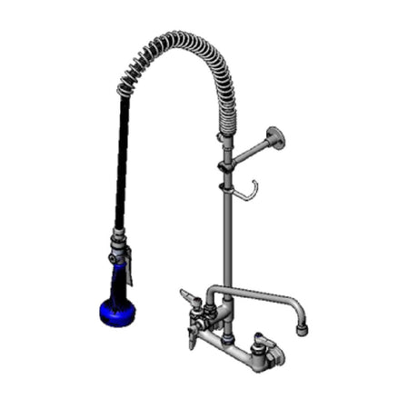 T&S Brass B-0133-12ACB8ST Pre-Rinse Unit With Add-on Faucet Splash/wall Mount