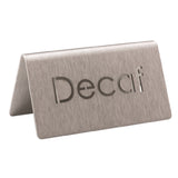 Service Ideas 1C-BF-DECAF-MOD Service Ideas Laser Cut ID Tent Table Tent Decaf