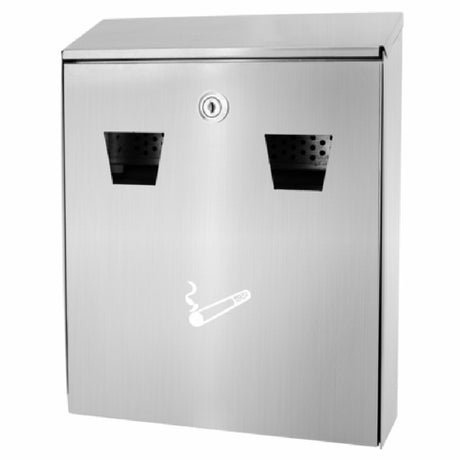 Alpine Industries ALP490-01-SS All-in-one Cigarette Disposal Station 10-1/2"W X 3-1/2"D X 13"H