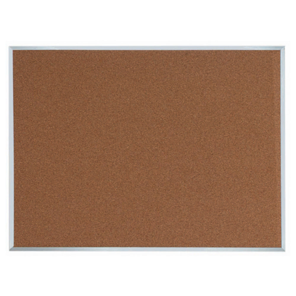 Aarco DB3648 Bulletin Board 48"W X 36"H Natural Pebble Grain Cork