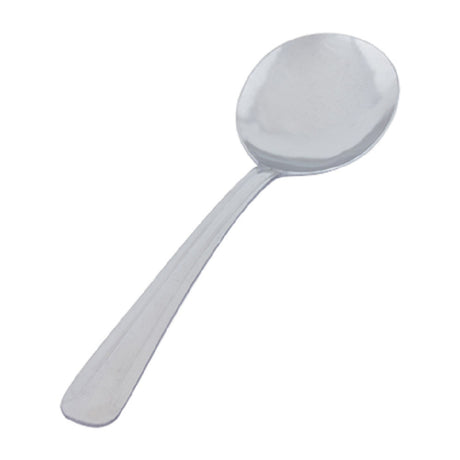 Crestware DOM410 Bouillon Spoon 5-7/8" 18/0 Stainless Steel With Vibro Finish