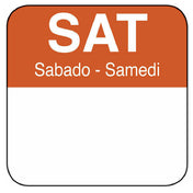 Hubert 49214 - Day Of The Week Label, "Saturday", 1" X 1"