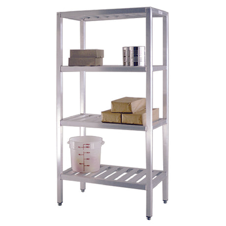 New Age Industrial 1070TB T-Bar Series Shelving Unit 4-tier 42"W X 20"D X 72"H