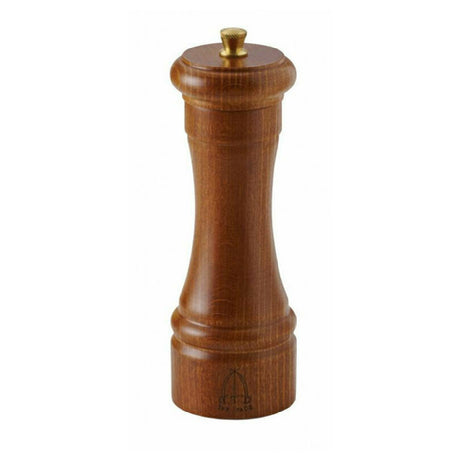 Omcan 43666 (43665) TRE SPADE Pepper MIll 15 Cm (6") Tall Dark Italian Beech Wood Finish