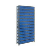 Quantum 1275-601_RED - Shelving Unit, 12"D X 36"L X 75"H, Heavy Duty