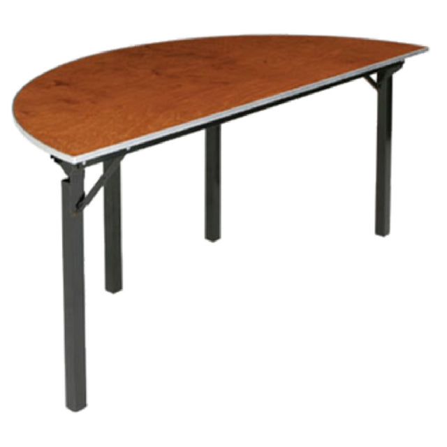 Forbes Industries 600-60SCA 600 Series Folding Table Half-round 1/2 Of 60" Dia. X 30"H