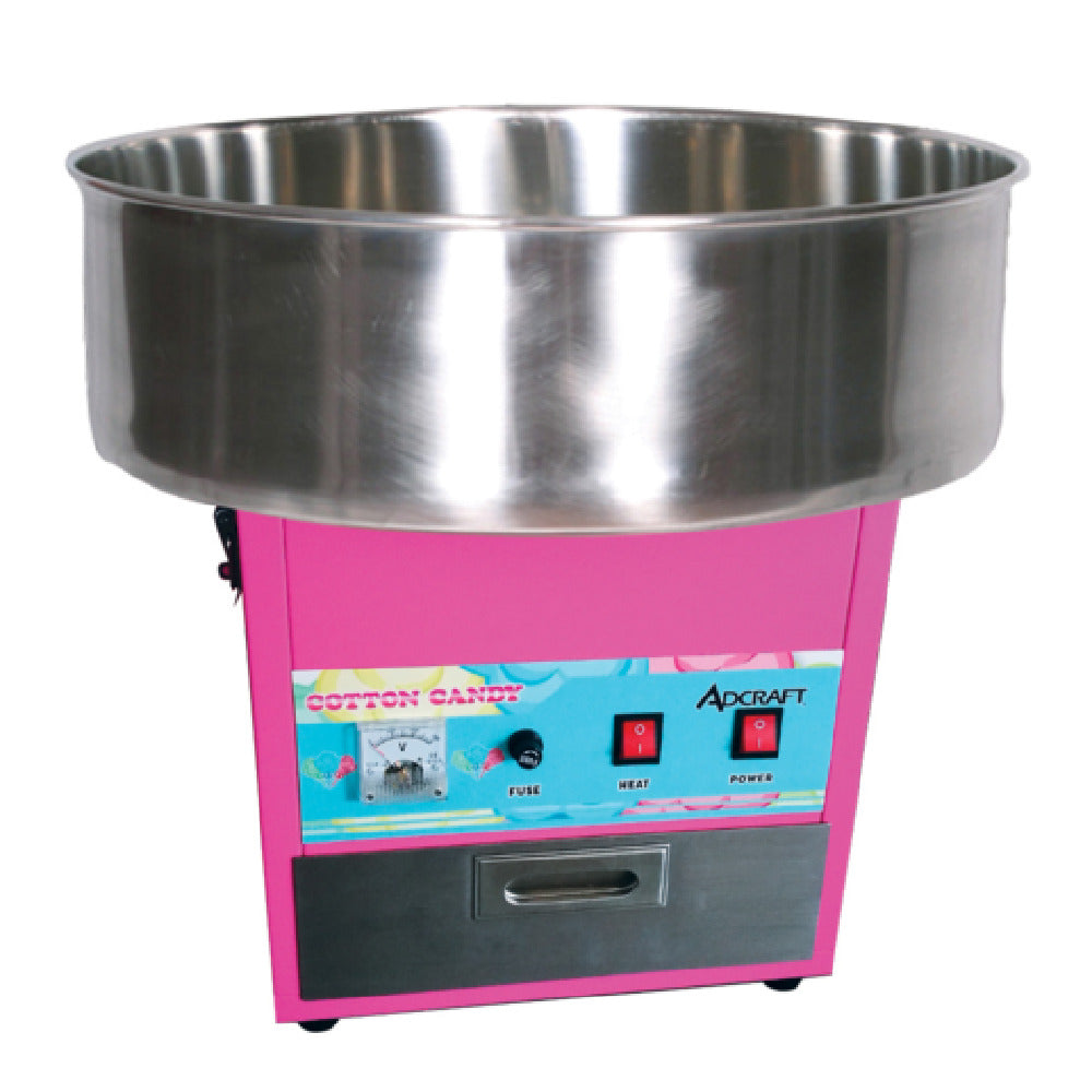 Admiral Craft COT-21 Cotton Candy Machine 21" Diameter Stainless Steel Bowl 120 Cones Per Hour