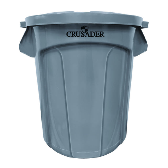 Quantum CTC-20_BLACK - Crusader Round Heavy-duty Utility Container, 20 Gallon, 19-1/2" Dia. X 22-9/10" H